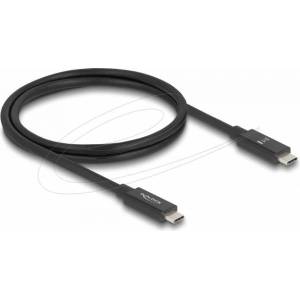 Delock Кабел E-Marker USB-C, 80 Gbps, 16K 60 Hz, PD 3.1 240 W, 1 m, черен (81211) - tehnik