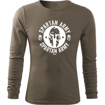 DRAGOWA FIT-T Тениска с дълъг ръкав, Archelaos, маслиненозелена, 160 г/м2 (8378)