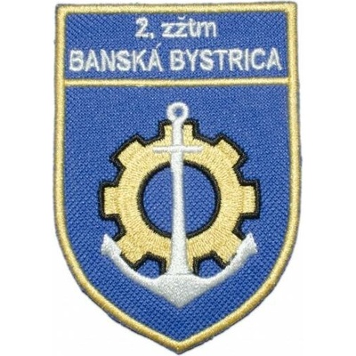 Nášivka "2.zžtm Banská Bystrica" se SZ 8,5x6cm