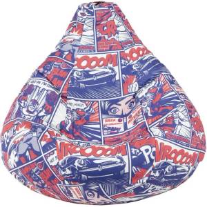 Pufrelax Пуф круша 520л. , Nirvana Gigant - Pop Art, Водоустойчив, Перящ се калъф, Пълнеж от Полистиролни перли, принт