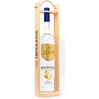 IMPERATOR Hruškovica Zlatá Drevo 50% 1,5 l (kazeta)