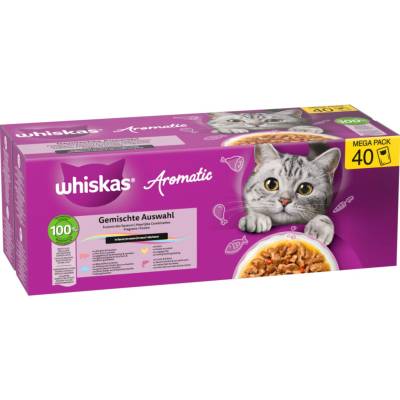 Whiskas Aromatic Selection mix v omáčce 40 x 85 g