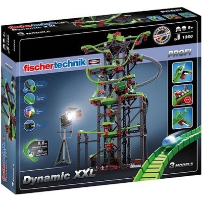 Fischer technik 544619 Profi Dynamic XXL Kuličková dráha 1310 ks