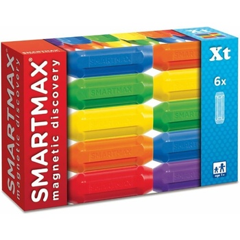 SmartMax magnetická stavebnice krátké tyče 6 ks