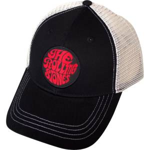The Rolling Stones 70s Logo Emblem Шапка с козирка Black & Natural UNI (RSMBCAP18BNAT)
