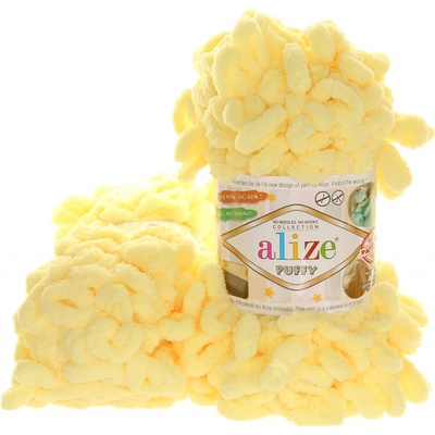 Alize Puffy světle žlutá 13