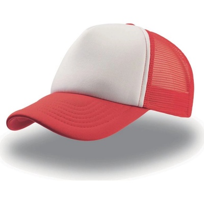 Atlantis Headwear Rapper 5 panelová síťovaná COT-33207000499 Červená
