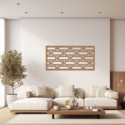 dřevo života Dřevěný dekorační panel LINES Rozměry (cm): 40x80, Zvolte barvu dekoru: Horský dub
