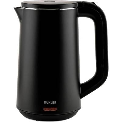 Muhler Електрическа кана Muhler - WK-179D, 1800W, 1.5 l, безжична, черна (1009379)