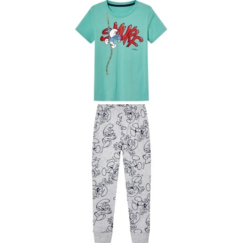 Chlapecké pyžamo zelená šedá