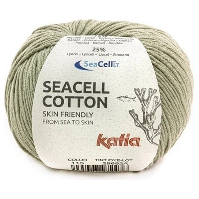 SEACELL COTTON Katia Farby SEACELL COTTON: 115 mätovo zelená