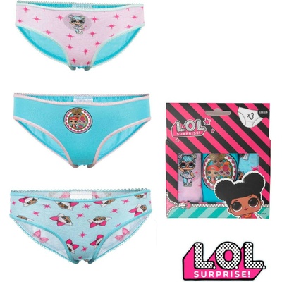 LOL 3pack dievčenské nohavičky (38432) viacfarebné