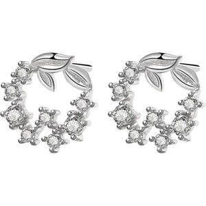 Silenti Jewelry Сребърни обеци "Флорална Магия