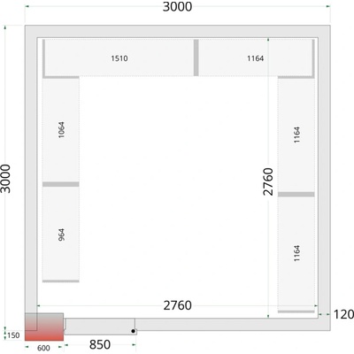 TEFCOLD CR 300x300x220 WD izolace 120 mm