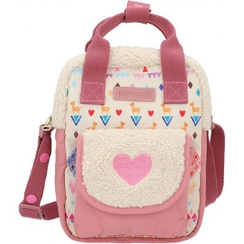 Top Model Vrecko s uškami a vlneným motívom Talita Ružová