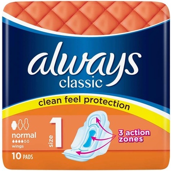 Always Classic Normal Plus Дамски превръзки, 10бр