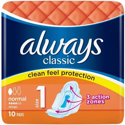 Always Classic Normal Plus Дамски превръзки, 10бр