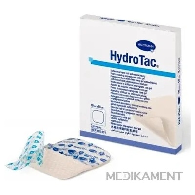HydroTac - krytie na rany penové impregnované gélom 10 x 10 cm 10 ks