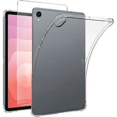Samsung Прозрачен TPU калъф със скрийн протектор от закалено стъкло за Samsung Galaxy Tab S11