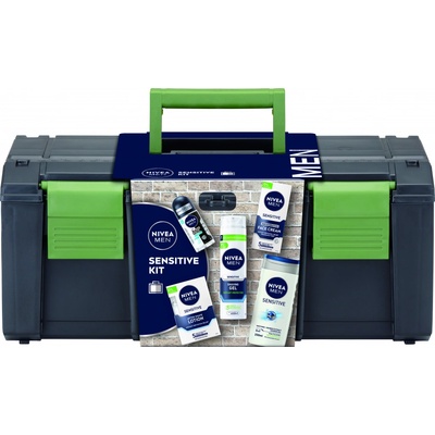 Nivea Sensitive Kit NIVEA MEN Sensitive sprchový gel pro muže 250 ml + NIVEA MEN Sensitive pěna na holení pro muže 200 ml + NIVEA MEN Sensitive voda po holení 100 ml + NIVEA MEN Sensitive hydratační k – Zbozi.Blesk.cz