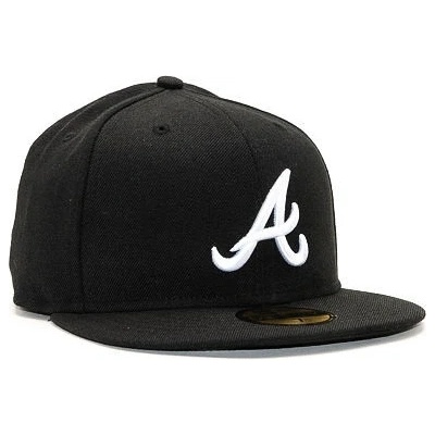 New Era MLB Basic 59FIFTY Atlanta Braves Black / White