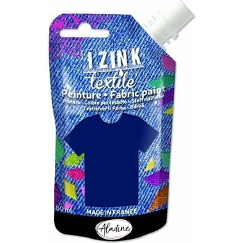 Aladine IZINK textilní barva tmavě modrá 80 ml