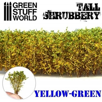 Dekorace Green Stuff World Tall Shrubbery: Yellow Green