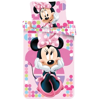 Jerry Fabrics obliečky Minnie pink 03 micro Polyester mikrovlákno 140x200 70x90