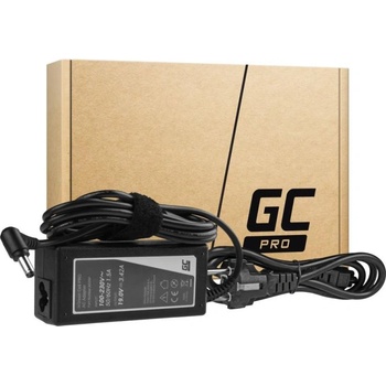 Green Cell Захранване за лаптоп GREEN CELL, PRO Charger / AC Adapter 19V 3.42A 65W for Asus R510C R510L R556L X550C X550L Toshiba Satellite C650 L750 5.5mm-2.5mm (GC-AD25P-TOSH-19V-3.42A)