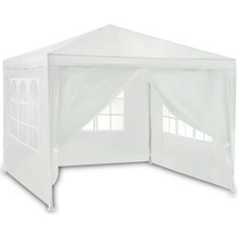 Plonos 4936 zahradní altan pavilon 4 stěny 3x3m 9m2 bílý