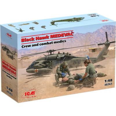 ICM UH 60A Black Hawk MEDEVAC Crew and Combat Medics 1:48