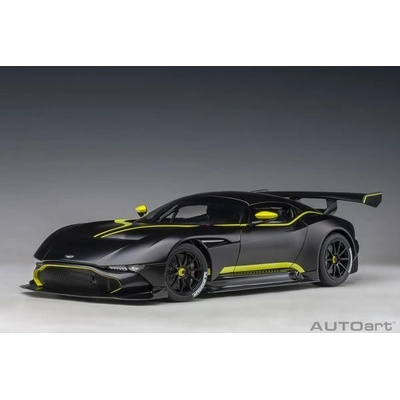 AUTOart Aston Martin Vulcan matná černá s limetkově zelenými pruhy 2015 1:18 1:18