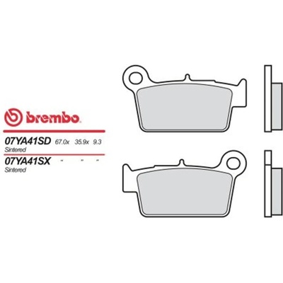 Zadní brzdové destičky Brembo Yamaha 250 YZ 2003 - 2007 směs SD – Hledejceny.cz