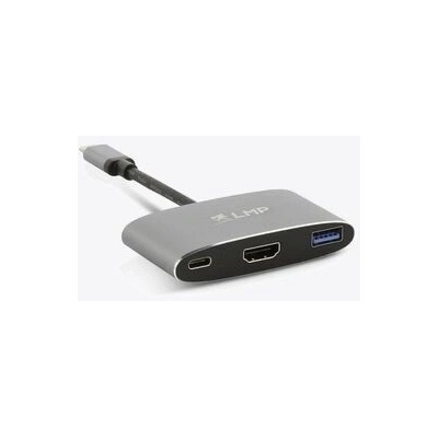 LMP USB-C to HDMI [4Kx2K] & USB 3.0 & USB-C charging Multiport Adapter Space Gray (bm2169)