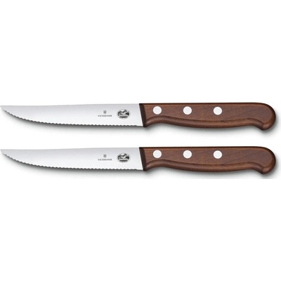 Victorinox 5 1230 12G Wood nože na steak a pizzu 12cm hnědé dřevo 2 ks