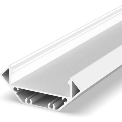 LED profil P3-3 bílý rohový - Profil bez krytu 2m