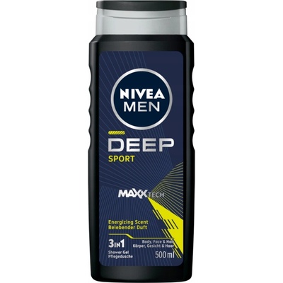 Nivea MEN Deep Sport Sprchový gél 3v1 500 ml