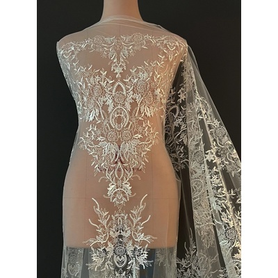 Čipka (LDR-108) Off-white (Mléčno biela) (#1)