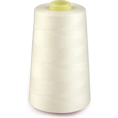 Prima-obchod Polyesterové nitě pro overlocky i klasické šití návin 5000 yards PES 40/2, barva 501 Antique White