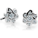 Danfil detské náušnice kvetiny C2149 z bieleho zlata white puzeta