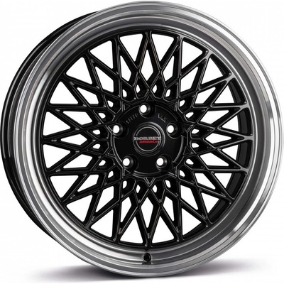 BORBET B 8x17 5x112 ET45 black lip polished