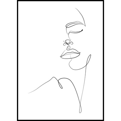 Jen tak z lásky Plakát Krásná Rozměr plakátu: 40 x 50 cm, Barva pozadí: Bílá