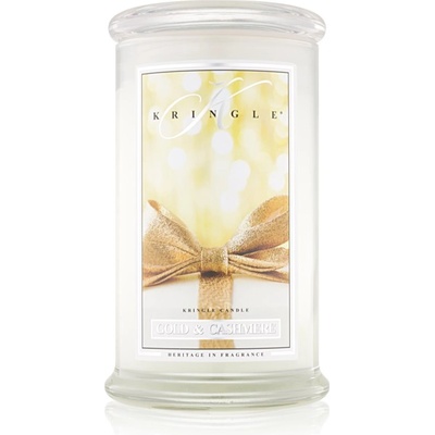Kringle Candle Gold & Cashmere ароматна свещ 624 гр