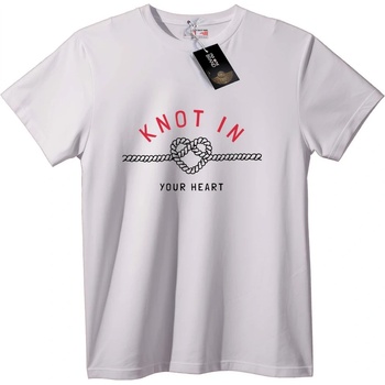 NOONEBRAND Тениска Възел в Сърцето - L, Black