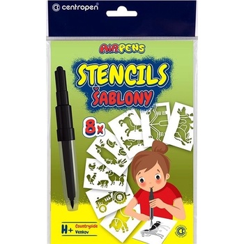 Centropen Šablony A5 Farma 8 ks