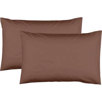 Dilios Комплект две калъфки за възглавница 50/70 см кафяво 100% памук