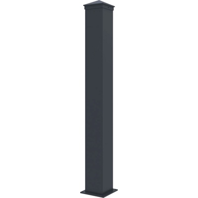 Stĺpik G21 pre plotové pole 10x89 cm s pätkou, antracitový