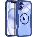Techsuit Калъф за iPhone 16 + калъф - ColorVerse 360 MagSafe MagSafe Series - син