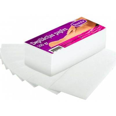 Beautyfor Depilační papírové pásky 100 ks, 100 g/m², 7 × 2