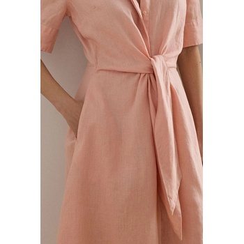 Ralph Lauren разкроена рокля от лен (200905667)